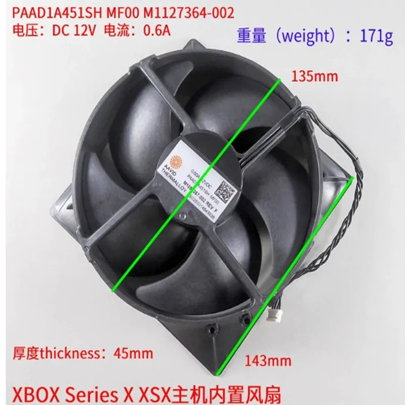 Console Cooling Fan - Ventilador de Repuesto para Consola Xbox