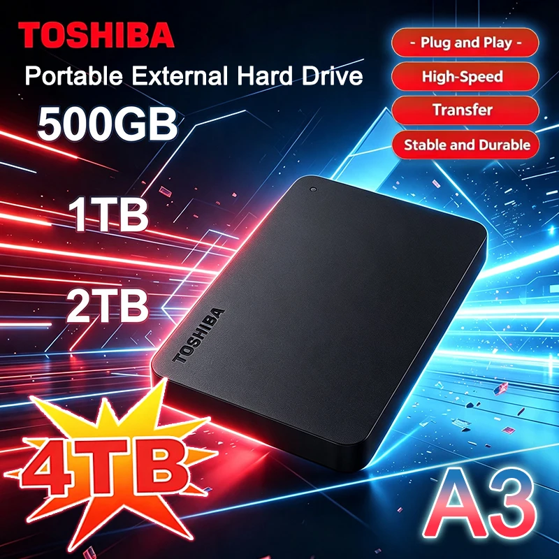 Gaming Console Driving - Disco Duro Externo Toshiba A3 Canvio