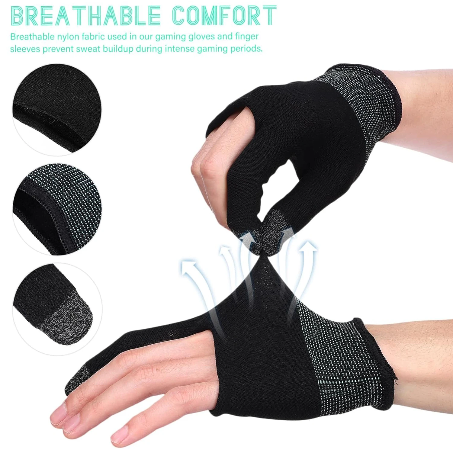 Gaming Console For Ipad - Guantes para Dedos y Pulgares, Transpirables,