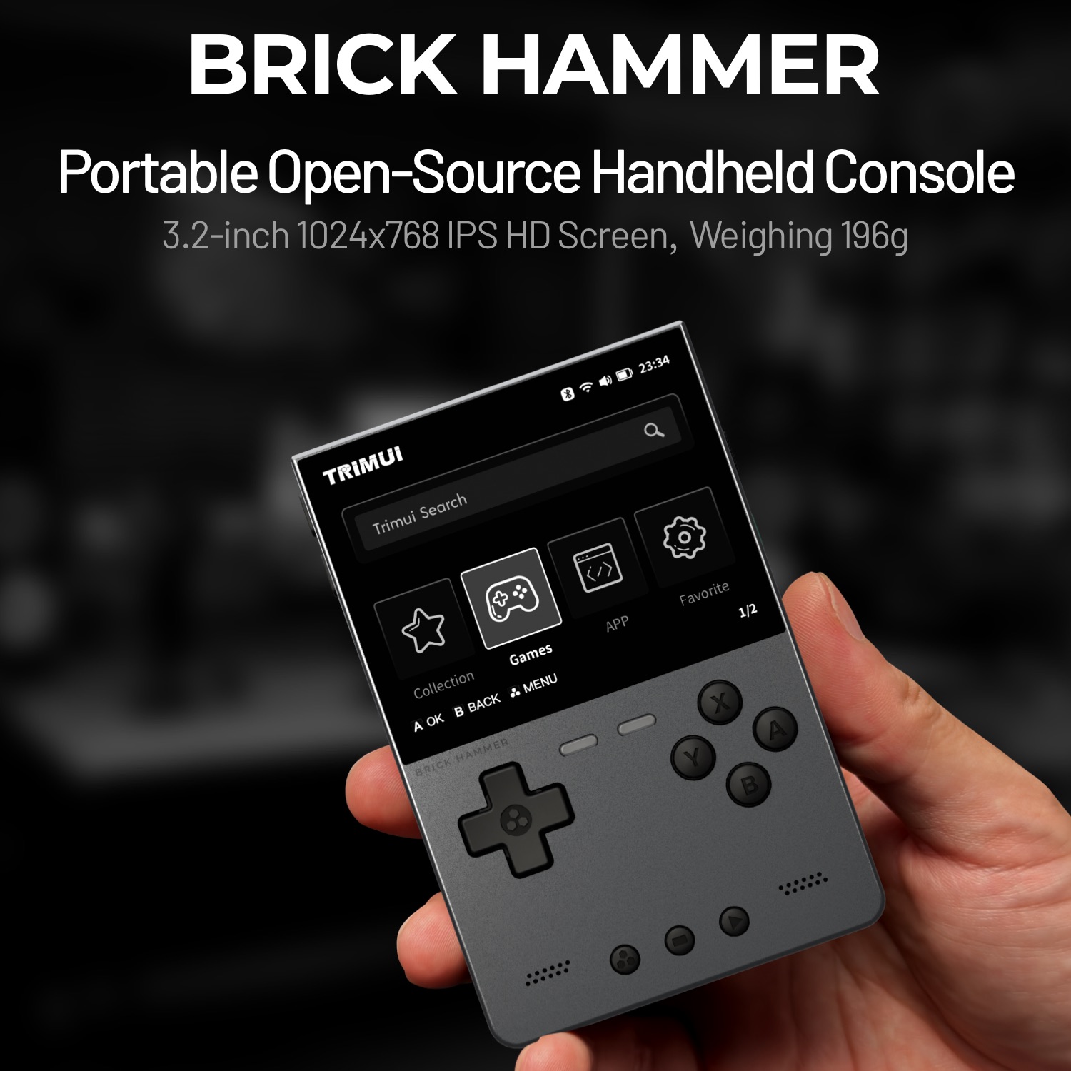 Gaming Console Chinese - TRIMUI BRICK HAMMER-consola de juegos portátil