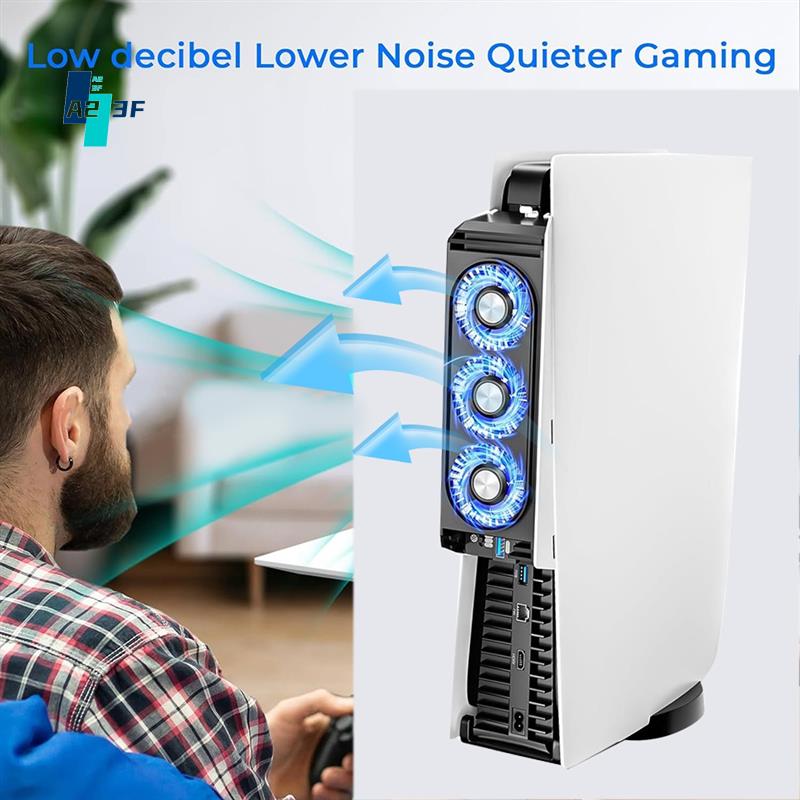 Console Cooling Fan - A23F-ventilador de refrigeración para PS5, ventilador