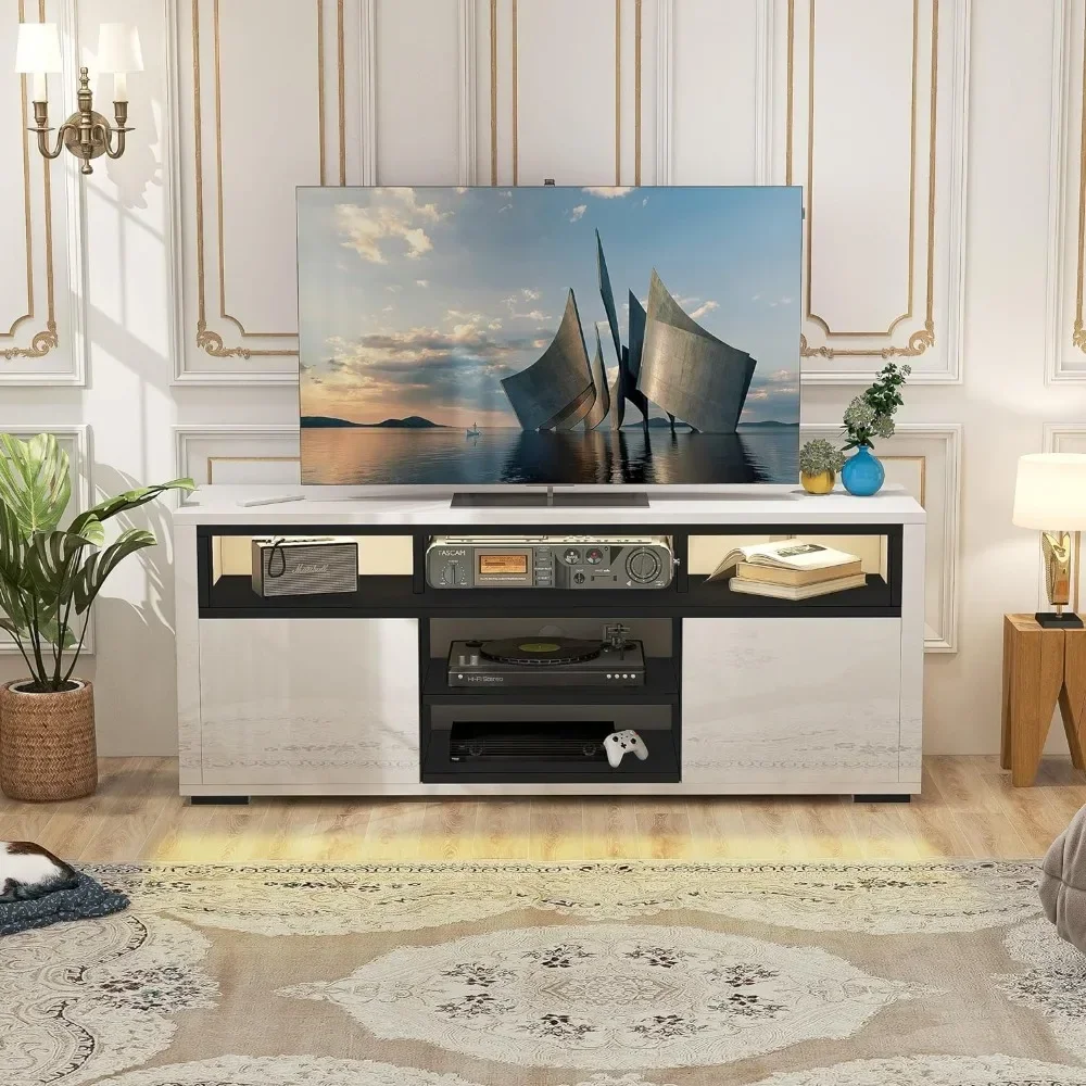 # Para soporte de TV LED moder - Gaming Console Entertainment Center reseña y precio
