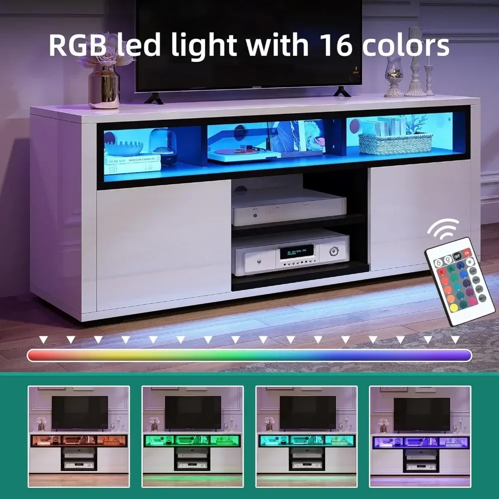 # Para soporte de TV LED moder - Gaming Console Entertainment Center reseña y precio