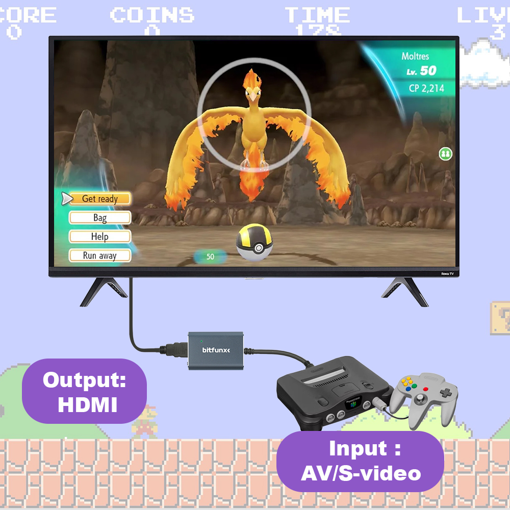 Adaptador Bitfunx 720P Svideo/ - Gaming Console And Tv reseña y precio