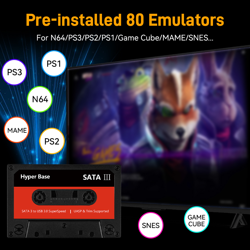 Batocera 500G/2T emulador jueg - Gaming Console Driving reseña y precio