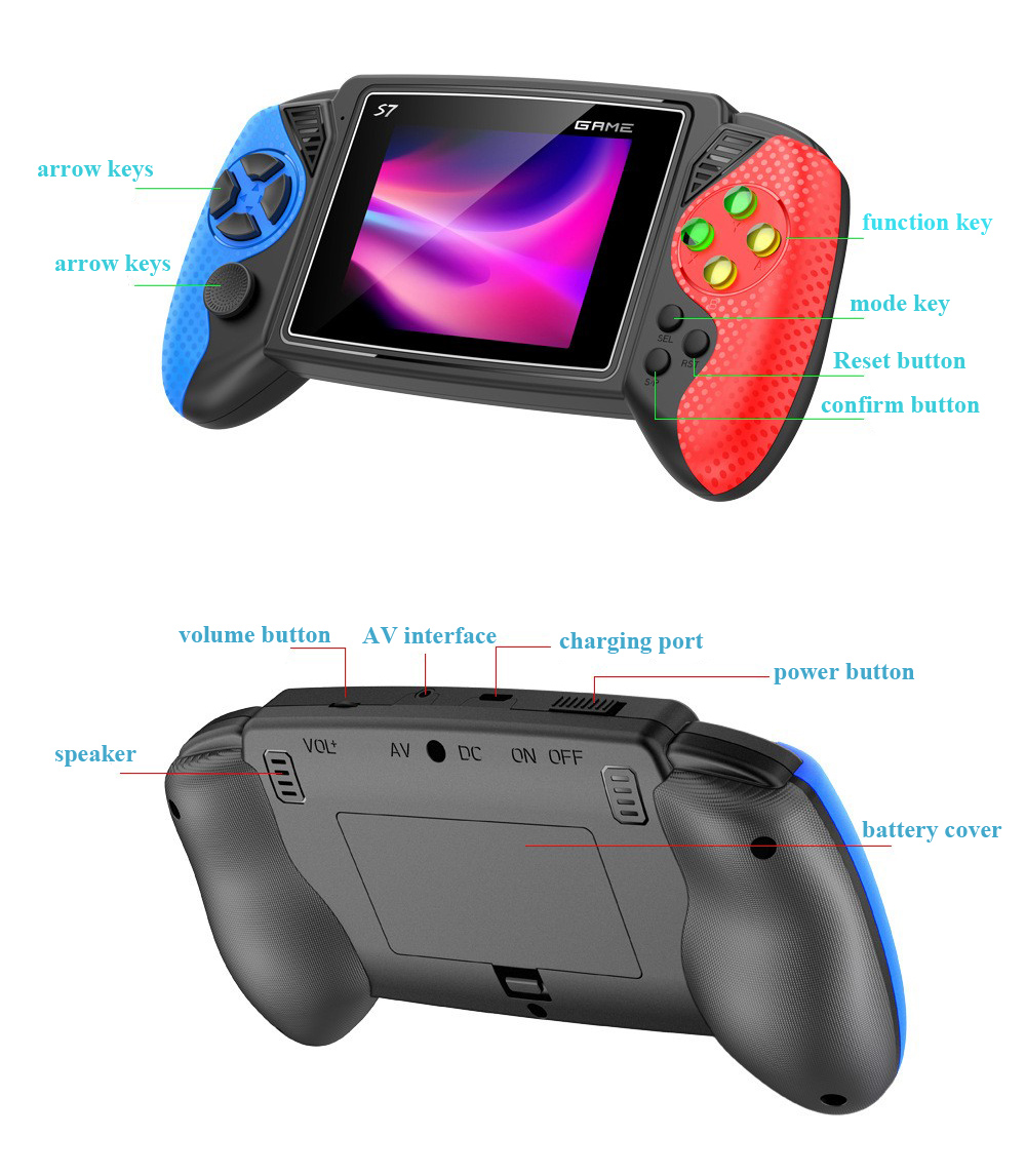 Consola de Juegos Retro S7, Pa - Gaming Console Chinese reseña y precio
