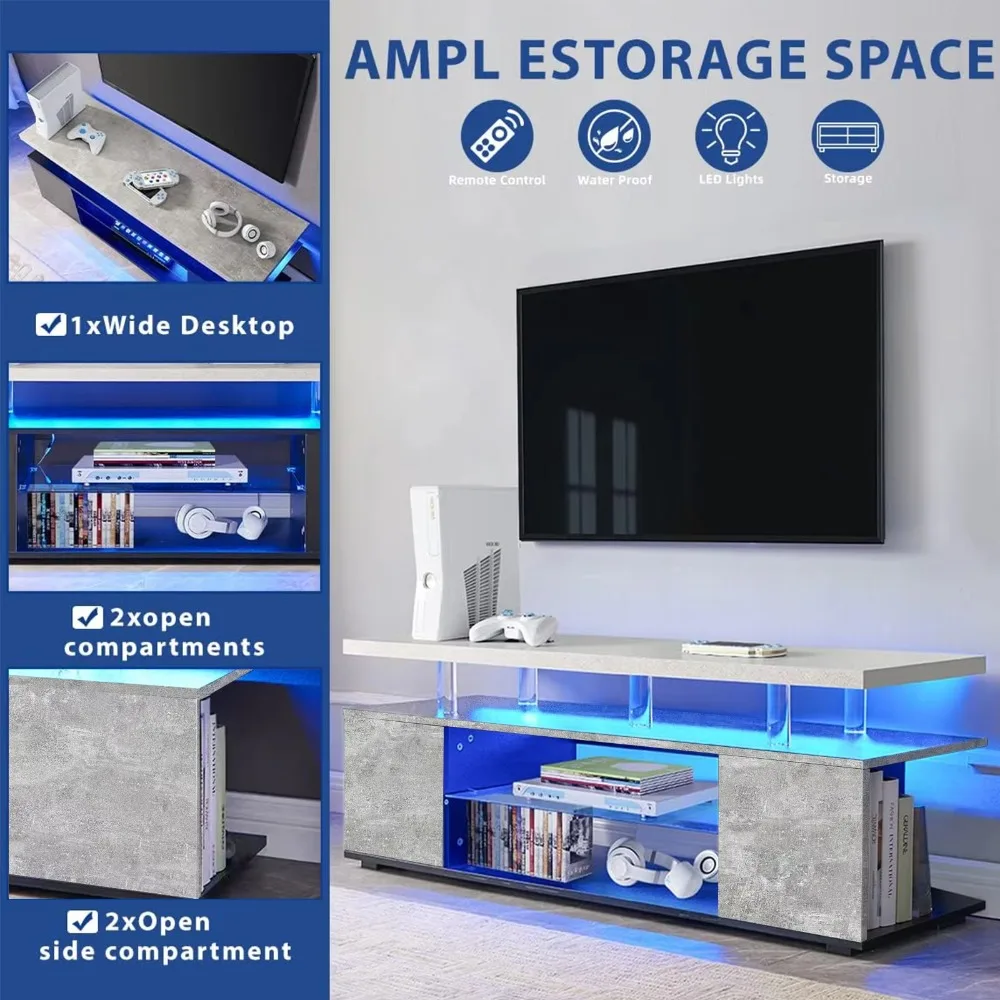 Soporte de TV para Televisor d - Gaming Console Entertainment Center reseña y precio