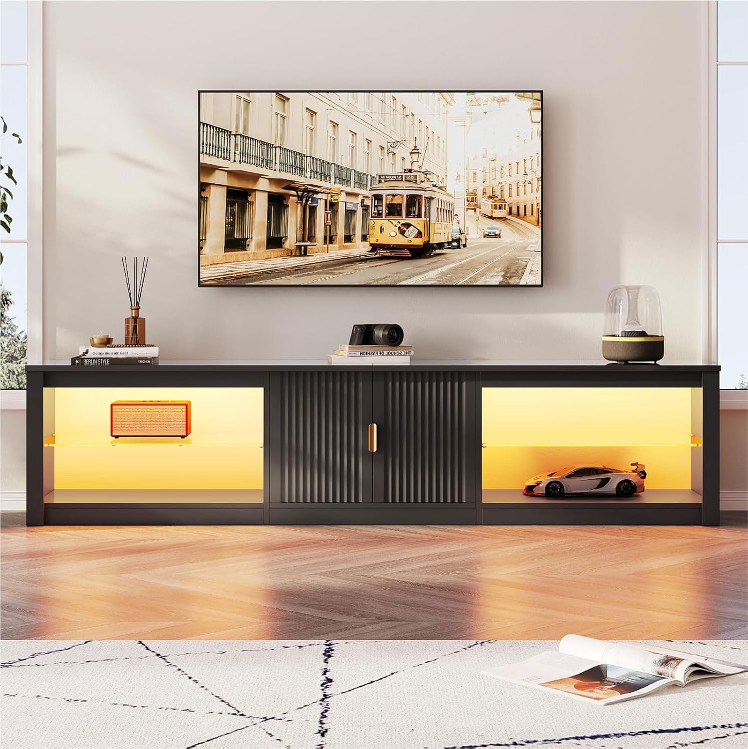 Soporte para TV de 80 Pulgadas - Gaming Console Entertainment Center reseña y precio