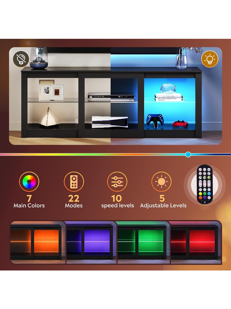 Soporte para TV LED de 58 Pulg - Gaming Console Entertainment Center reseña y precio