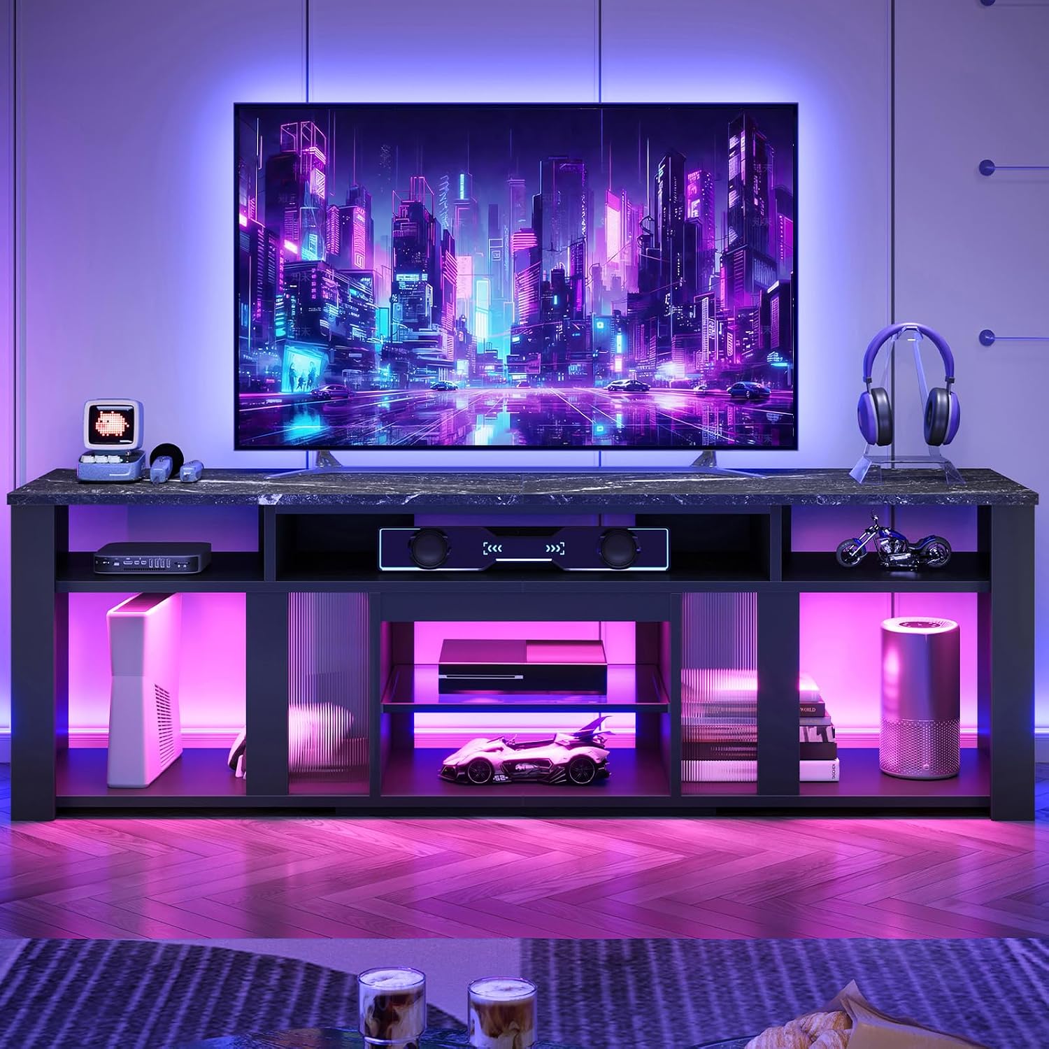 Soporte para TV de 80 Pulgadas - Gaming Console Entertainment Center reseña y precio