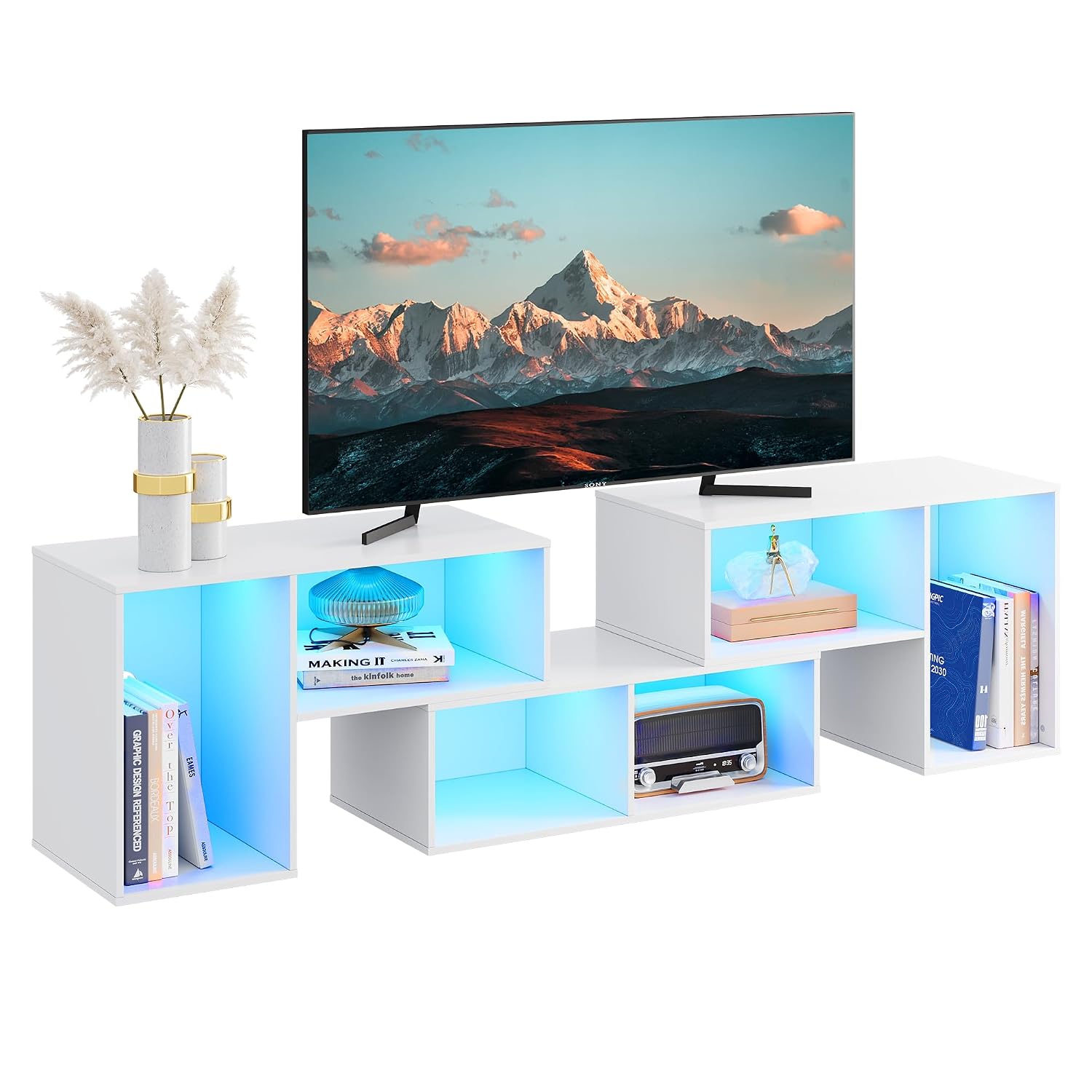 Soporte de TV Deformable con T - Gaming Console Entertainment Center reseña y precio