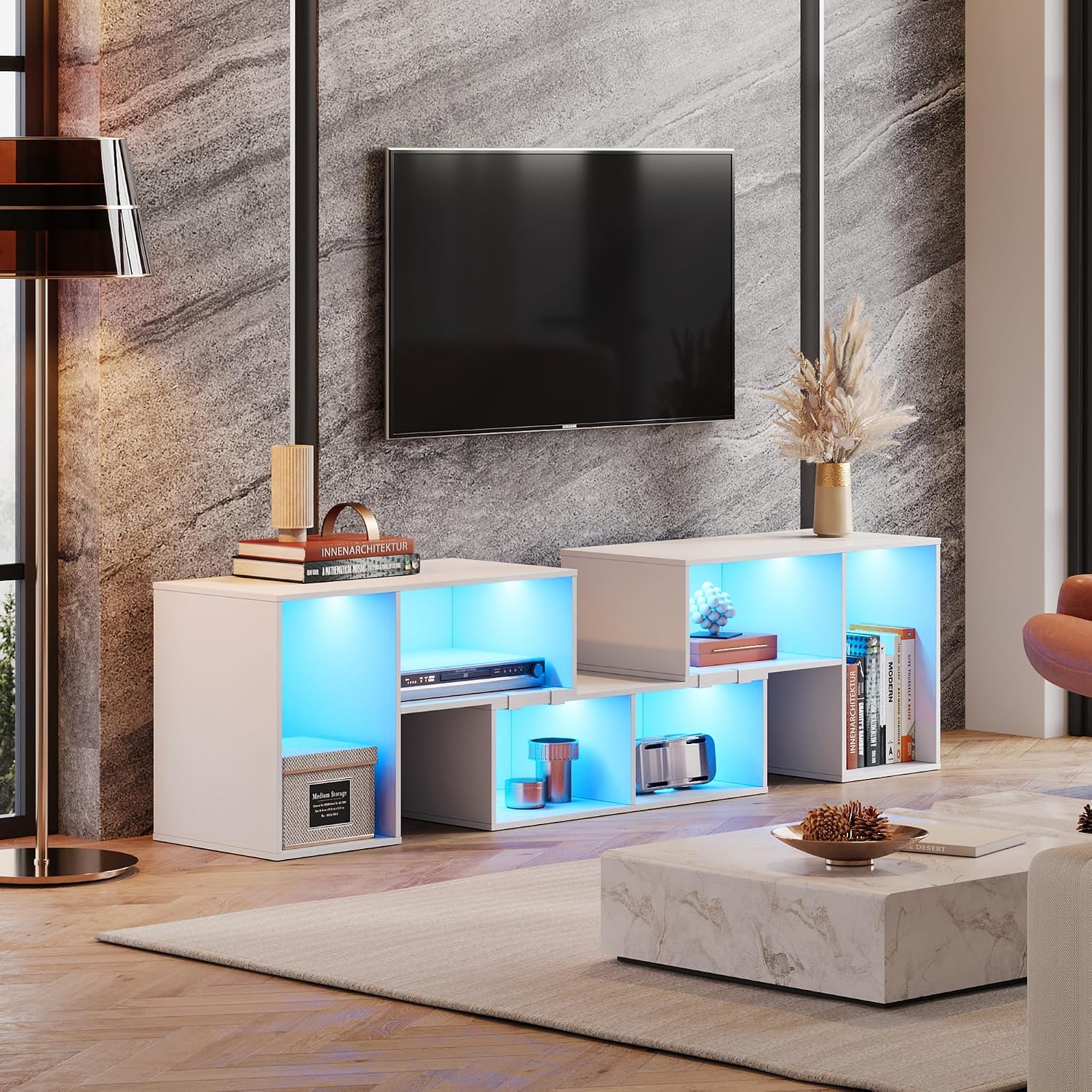 Soporte de TV Deformable con T - Gaming Console Entertainment Center reseña y precio