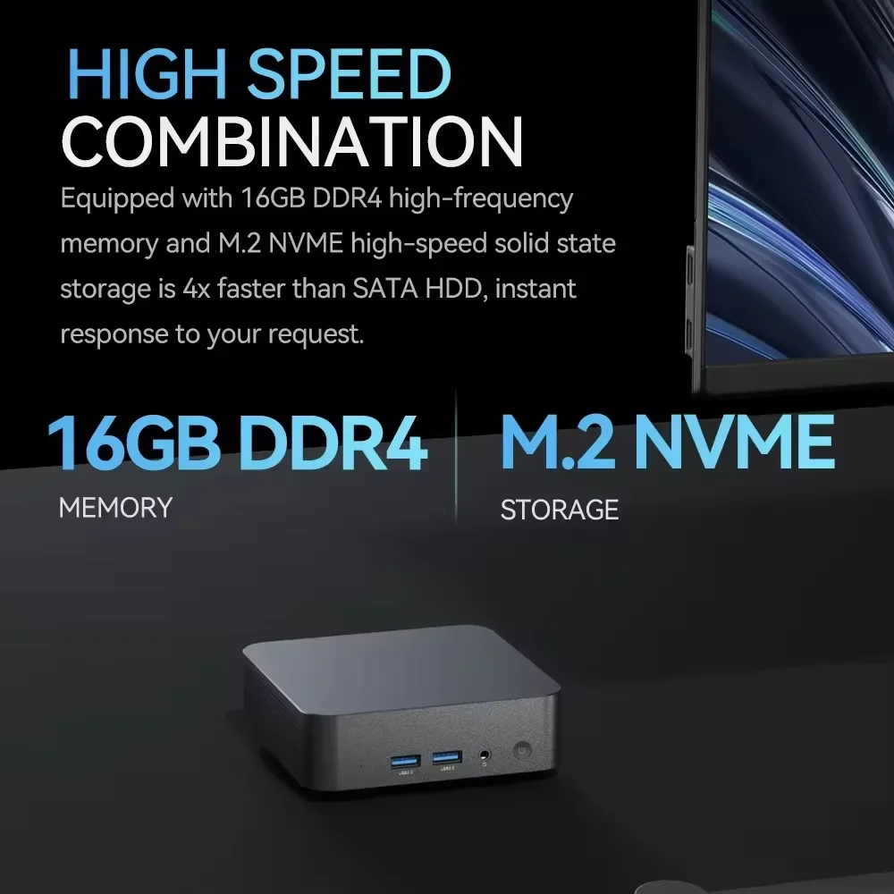 Mini PC con Windows 11, Intel  - Gaming Console Mini reseña y precio