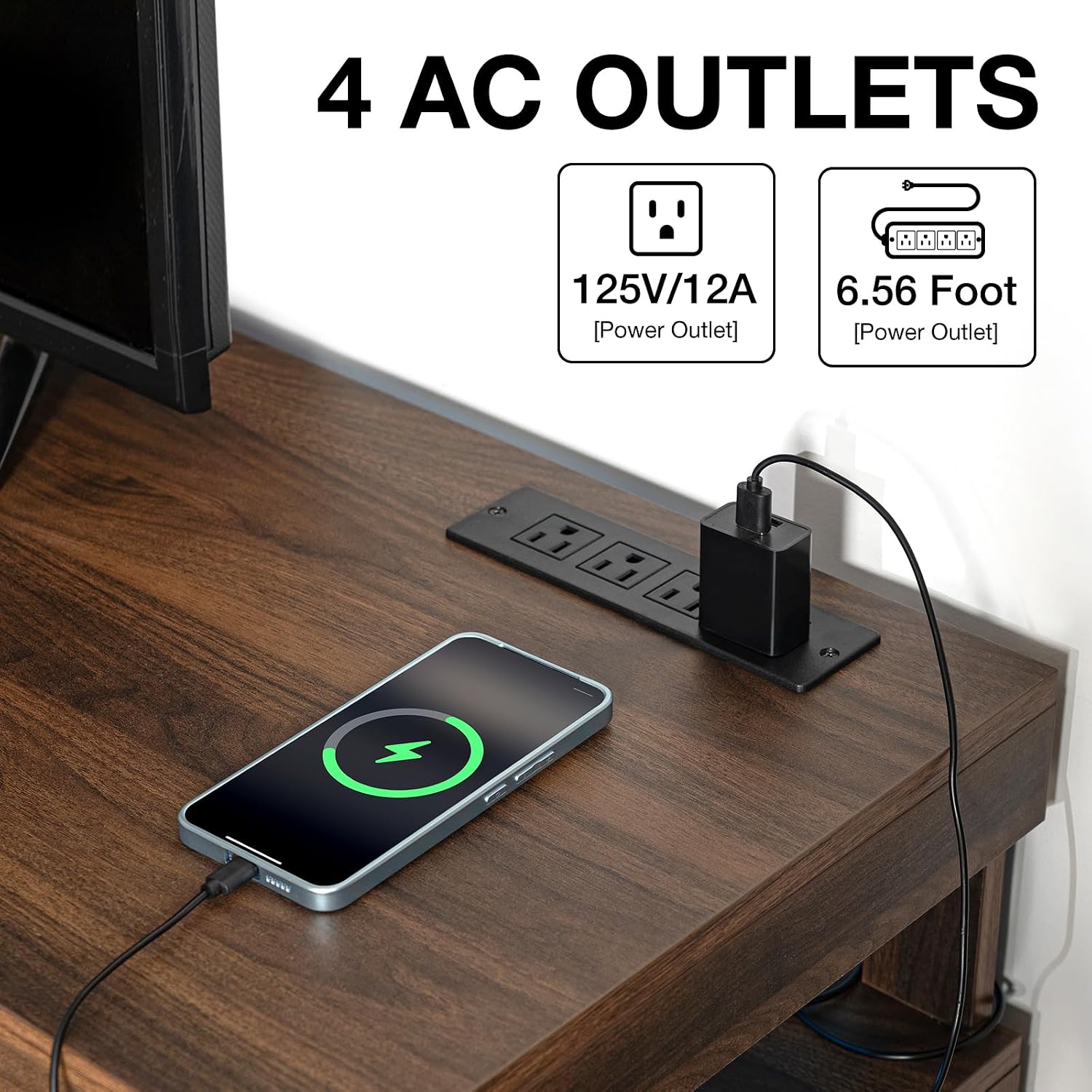 Soporte para TV LED con Tomas  - Gaming Console Entertainment Center reseña y precio