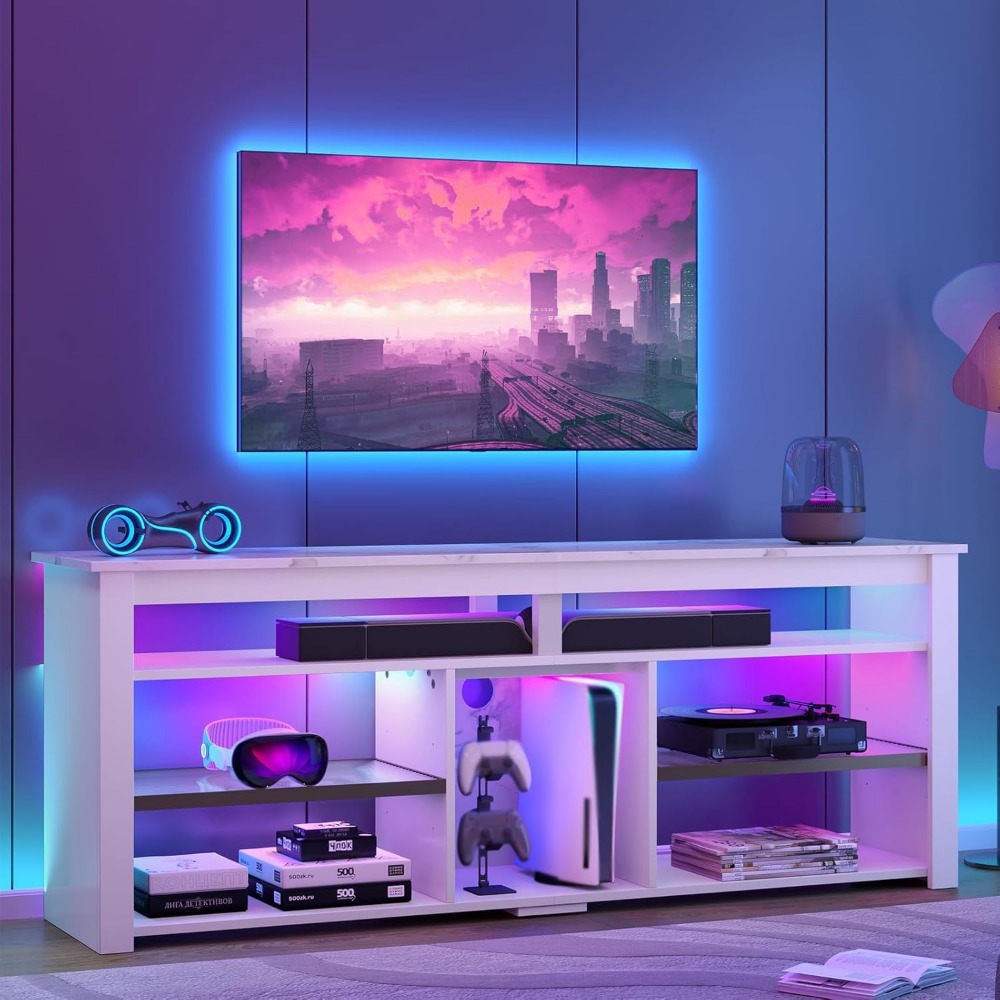 Soporte para TV de 70 Pulgadas - Gaming Console Entertainment Center reseña y precio