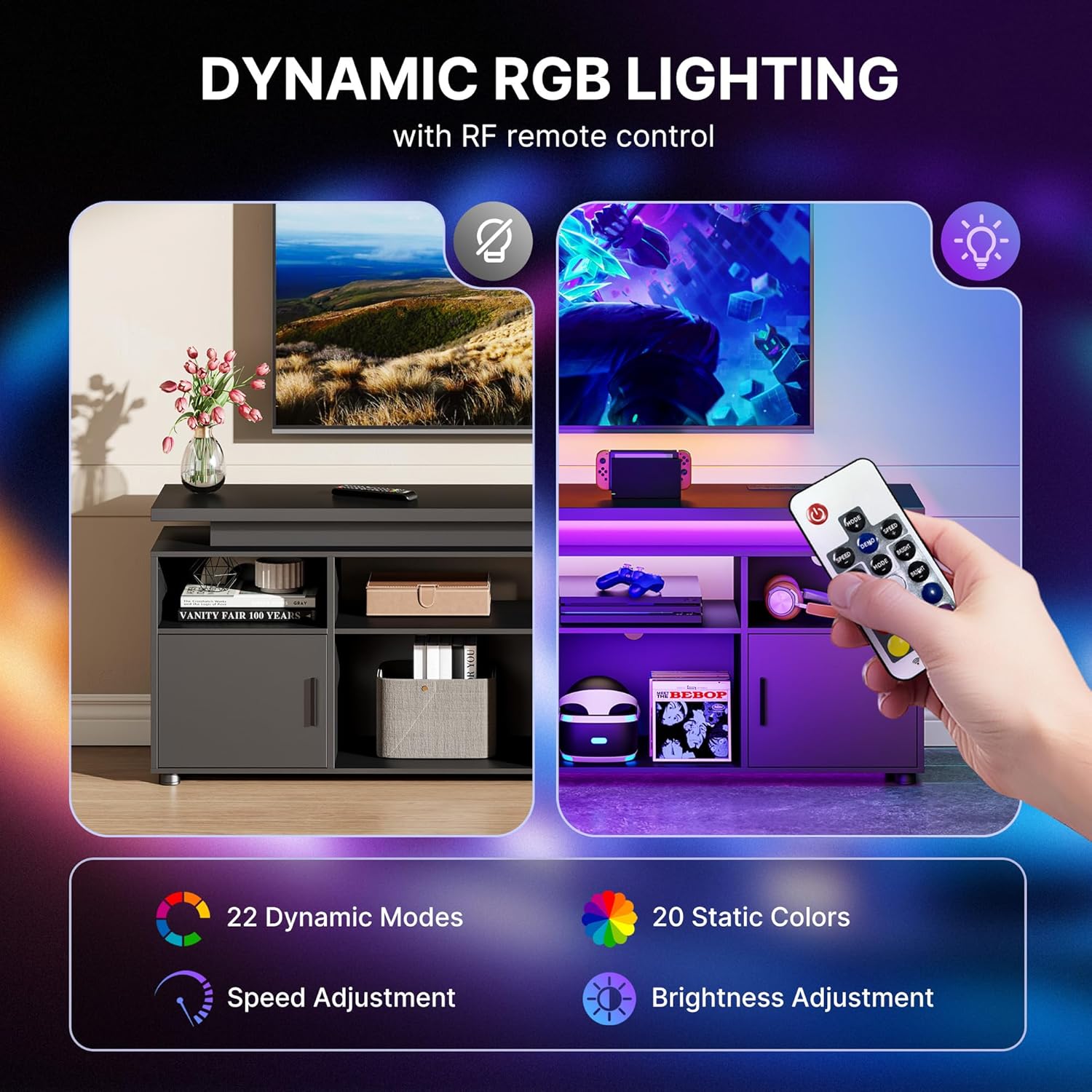 Soporte para TV, Centro de Ent - Gaming Console Entertainment Center reseña y precio