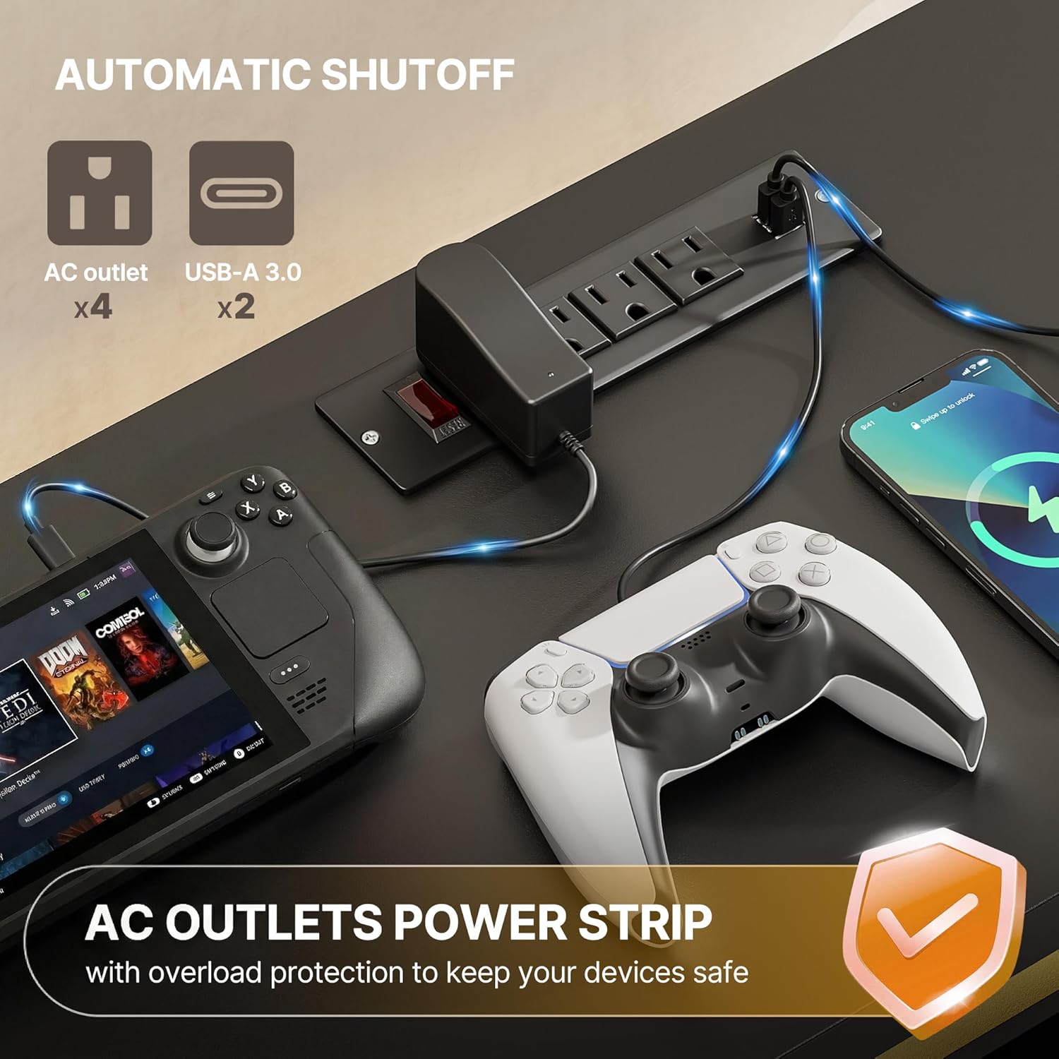 Soporte para TV, Centro de Ent - Gaming Console Entertainment Center reseña y precio