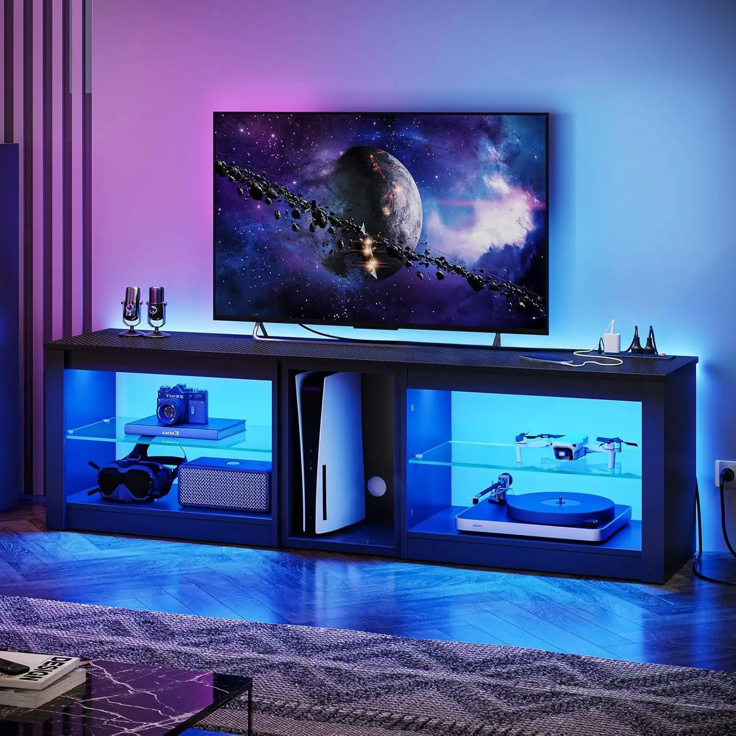 Centro de Entretenimiento para - Gaming Console Entertainment Center reseña y precio